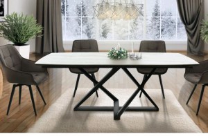 Стол современный под черный мрамор (А31130+А31933)– купить в интернет-магазине ЦЕНТР мебели РИМ